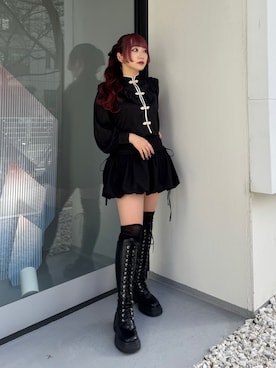 「jouetie（ジュエティ）のアイテム」を使った、MARIさん（骨格ストレート・レディース・153cm）の冬コーディネート