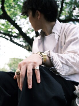 Polo Ralph Lauren ポロ ラルフ ローレン のシャツ ブラウス ベージュ系 を使ったメンズ人気ファッションコーディネート Wear