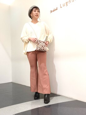 「passage mignon/flaneur（パサージュミニョンフラヌール）のアイテム」を使った、kloopさん（レディース・162cm）の秋コーディネート