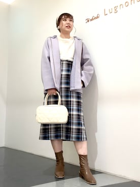 「Te chichi TERRASSE（テチチテラス）のアイテム（その他アウター）」を使った、kloopさん（レディース・162cm）の秋コーディネート