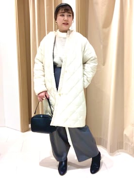 「Te chichi TERRASSE（テチチテラス）のアイテム（オールインワン・サロペット）」を使った、kloopさん（レディース・162cm）の冬コーディネート