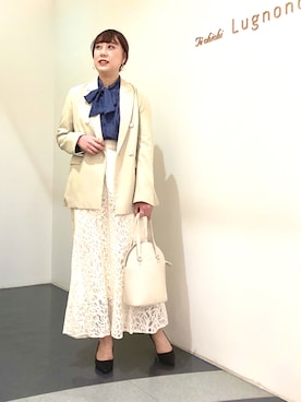 「Te chichi（テチチ）のアイテム（テーラードジャケット）」を使った、kloopさん（レディース・162cm）の春コーディネート