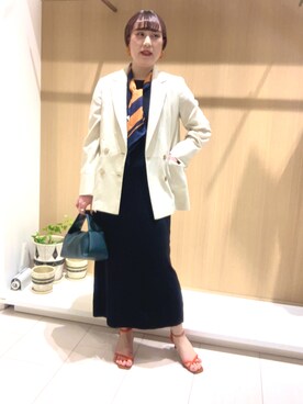 「Te chichi（テチチ）のアイテム（テーラードジャケット）」を使った、kloopさん（レディース・162cm）の春コーディネート