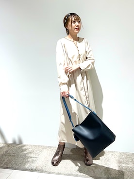 「Te chichi TERRASSE（テチチテラス）のアイテム（ワンピース/ドレス）」を使った、kloopさん（レディース・162cm）の秋コーディネート