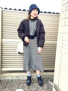 「アイテム（ベスト）」を使った、kloopさん（レディース・162cm・30代）の冬コーディネート