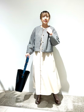 「Te chichi TERRASSE（テチチテラス）のアイテム（ジャケット/アウター）」を使った、kloopさん（レディース・162cm）の秋コーディネート