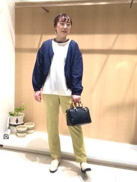「Te chichi TERRASSE（テチチテラス）のアイテム（ブルゾン）」を使った、kloopさん（レディース・162cm）の春コーディネート