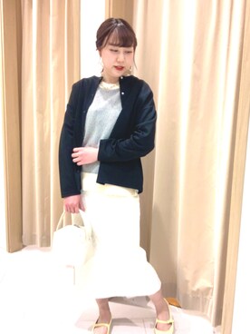 「ほめられ本命コーデ」｜「アイテム（パンプス）」を使った、kloopさん（レディース・162cm）の冬コーディネート