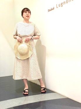 「Te chichi TERRASSE（テチチテラス）のアイテム（帽子）」を使った、kloopさん（レディース・162cm）の春コーディネート
