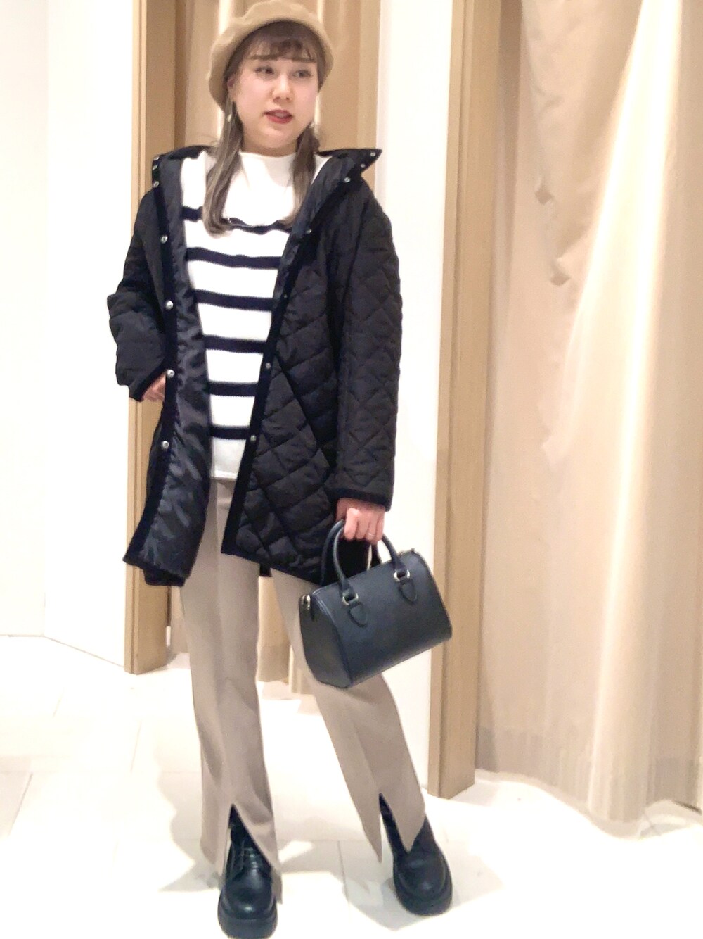 Lugnoncure（ルノンキュール）の「キルトフードコート（その他アウター