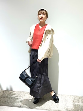 「Te chichi TERRASSE（テチチテラス）のアイテム（ジャケット/アウター）」を使った、kloopさん（レディース・162cm）の秋コーディネート