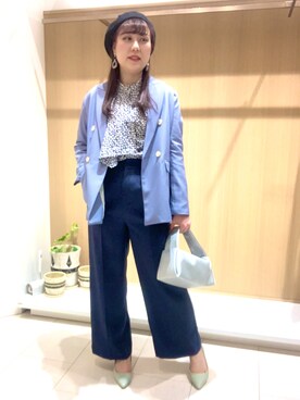 「Te chichi（テチチ）のアイテム（テーラードジャケット）」を使った、kloopさん（レディース・162cm）の春コーディネート