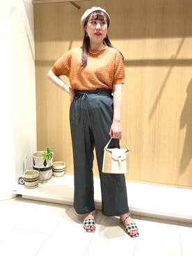 「シアーカーディガン」｜「アイテム（その他）」を使った、kloopさん（レディース・162cm）の春コーディネート