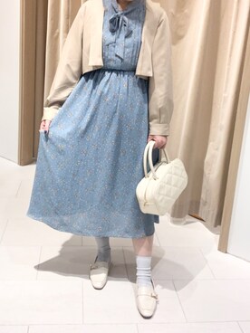 「Te chichi TERRASSE（テチチテラス）のアイテム（トレンチコート）」を使った、kloopさん（レディース・162cm）の秋コーディネート