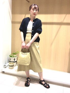 「いまどきジャケット写真」｜「アイテム（サンダル）」を使った、kloopさん（レディース・162cm）の春コーディネート