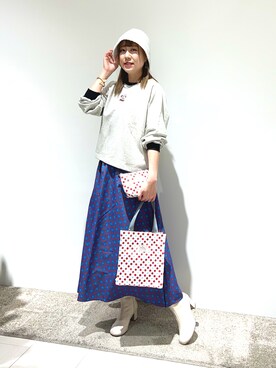 「Te chichi TERRASSE（テチチテラス）のアイテム（帽子）」を使った、kloopさん（レディース・162cm）の秋コーディネート