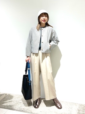 「Te chichi TERRASSE（テチチテラス）のアイテム（ジャケット/アウター）」を使った、kloopさん（レディース・162cm）の秋コーディネート