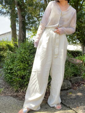 「ワントーンスタイル」｜UKAさん（レディース・154cm）の春コーディネート