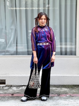 「NET（ネット）のアイテム」を使った、★Yuki☆ 🇹🇼さん（レディース・157cm）の秋コーディネート