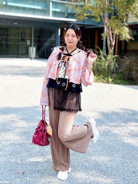 「Alley by w closet（アリーバイダブルクローゼット）のアイテム」を使った、★Yuki☆ 🇹🇼さん（レディース・157cm）の秋コーディネート