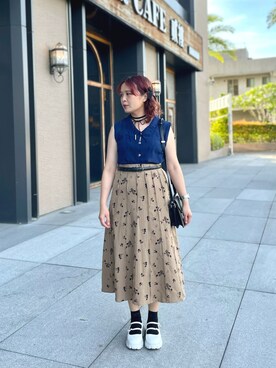 「古著」｜★Yuki☆ 🇹🇼さん（レディース・157cm）の夏コーディネート