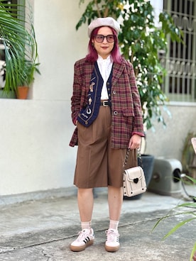 「アイテム（ベスト）」を使った、★Yuki☆ 🇹🇼さん（レディース・157cm）の秋コーディネート