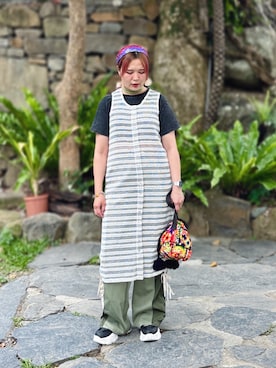 「アイテム（ドラムバッグ）」を使った、★Yuki☆ 🇹🇼さん（レディース・157cm）の春コーディネート