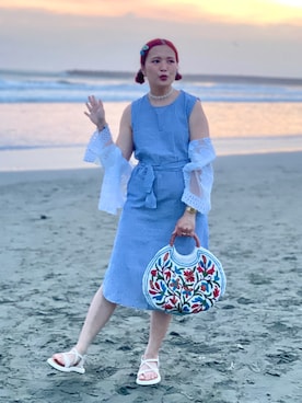 「blue」｜★Yuki☆ 🇹🇼さん（レディース・157cm）の夏コーディネート