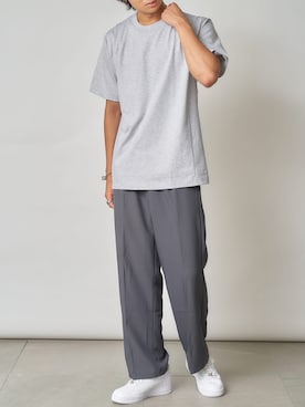 「オールグレー」｜setup7_menさん（メンズ・173cm）の夏コーディネート