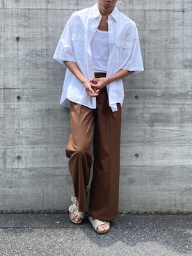 「UNIQLO（ユニクロ）のアイテム（トップス）」を使った、setup7_menさん（メンズ・184cm）の夏コーディネート