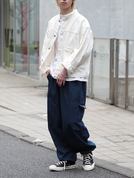 「ストリートファッション」｜「アイテム（その他アウター）」を使った、setup7_menさん（メンズ・184cm）の春コーディネート