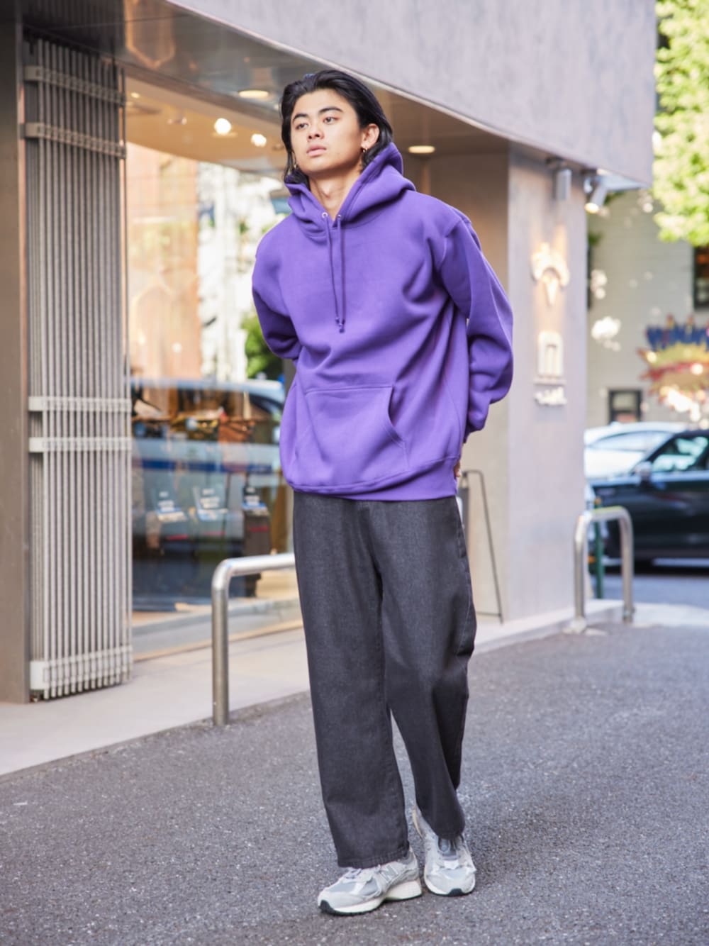 United Athleのパーカー（パープル系）を使った人気ファッション