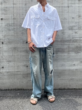 「UNIQLO（ユニクロ）のアイテム（パンツ）」を使った、setup7_menさん（メンズ・184cm）の夏コーディネート