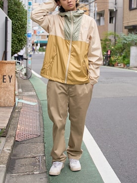 ナイロンジャケットを使った ワントーンコーデ のメンズ人気ファッションコーディネート Wear