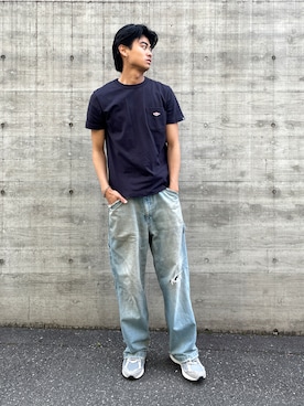 「ワンポイント」｜「アイテム（アクセサリー）」を使った、setup7_menさん（メンズ・184cm）の春コーディネート