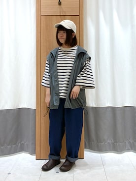「サマンサモスモス」｜「アイテム（ブルゾン）」を使った、ささみさん（レディース・146cm）の秋コーディネート