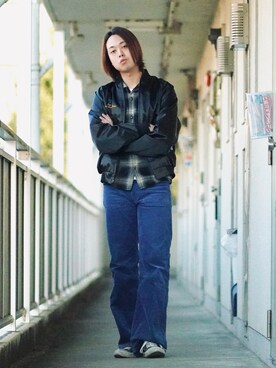 「アイテム（その他、ホワイト系）」を使った、よりさん（メンズ・178cm）の冬コーディネート
