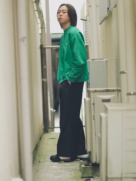 「LiNoH（リノー）のアイテム（スウェット）」を使った、よりさん（メンズ・178cm）の冬コーディネート
