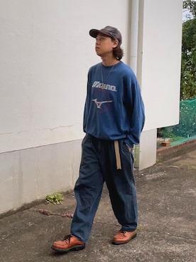 「PENDLETON（ペンドルトン）のアイテム（キャップ）」を使った、よりさん（メンズ・178cm）の秋コーディネート