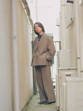 「soerte（ソエルテ）のアイテム（ジャケット/アウター）」を使った、よりさん（メンズ・178cm）の冬コーディネート