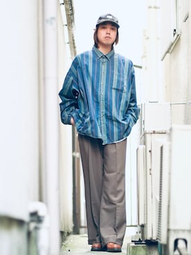 「PENDLETON（ペンドルトン）のアイテム（キャップ）」を使った、よりさん（メンズ・178cm）の冬コーディネート