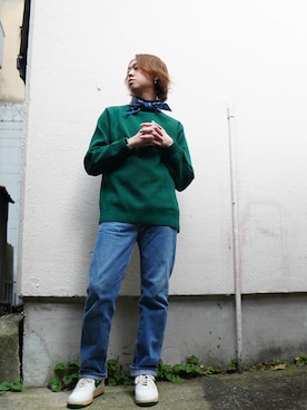 「Lee（リー）のアイテム（財布/小物）」を使った、よりさん（メンズ・178cm）の秋コーディネート