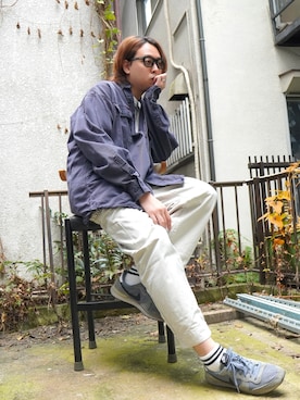 「KEY（キイ）のアイテム（トップス）」を使った、よりさん（メンズ・178cm）の秋コーディネート