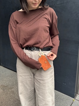 「russet（ラシット）のアイテム」を使った、yktさん（レディース・158cm）の秋コーディネート