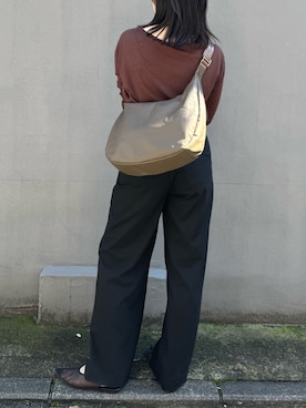 「russet（ラシット）のアイテム（ショルダーバッグ）」を使った、yktさん（レディース・158cm）の秋コーディネート