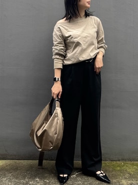 「russet（ラシット）のアイテム（ショルダーバッグ）」を使った、yktさん（レディース・158cm）の秋コーディネート