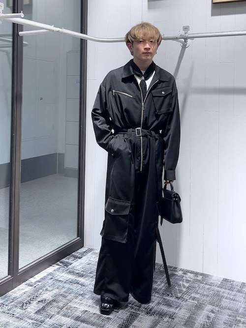 HARE ZIP ジャンプスーツ　【ベルトなし】 HARE（ハレ）の「ZIPジャンプスーツ(HARE)（つなぎ