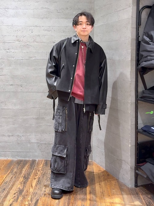 SET UP対応】ピグメントスウェットカーゴパンツ(HARE)（スウェット