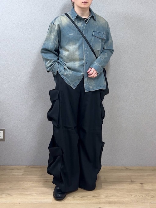 HARE｜フラワープリントデニムBIGシャツ | Rakuten Fashion(楽天