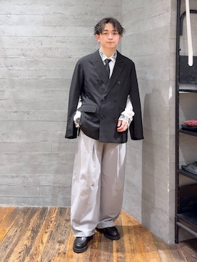 「アイテム（ピアス（片耳用））」を使った、HARE     もりたいさん（メンズ・168cm）の秋コーディネート